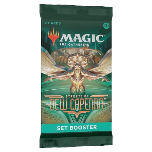 Wizards of the Coast Magic The Gathering Streets of New Capenna Set Booster Pack (14 Karten, 1 x Booster, Folie & Kunstkarte garantiert) Wizards of the Coast Magic The Gathering Streets of New Capenna Set Booster Pack (14 Karten, 1 x Booster, Folie & Kunstkarte garantiert) von Wizards of the Coast