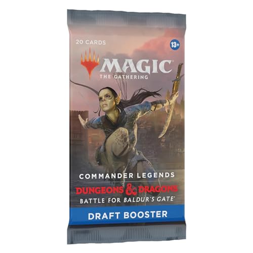 Magic The Gathering D10030001 D&D Battle for Baldurs Gate Commander Legends Draft Booster, Mehrfarbig von Magic The Gathering