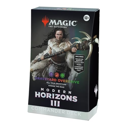 Magic: The Gathering Modern Horizons 3 Commander-Deck – Friedhof auf Hochtouren (Deck mit 100 Karten, Sammler-Booster-Probepackung mit 2 Karten + Zubehör) (English Version) von Magic The Gathering