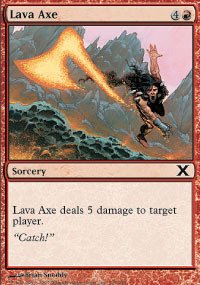 Magic The Gathering - Lava Axe (215/383) - Tenth Edition - Foil von Magic The Gathering