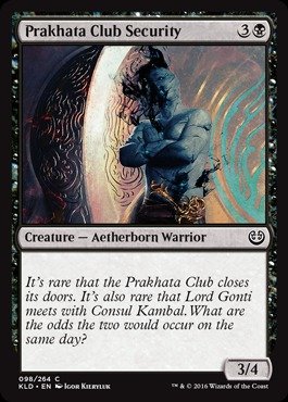 Magic The Gathering - Prakhata Club Security (098/264) - Kaladesh - Foil von Magic The Gathering