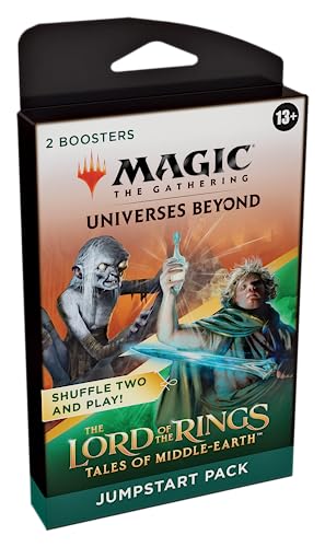 Magic The Gathering The Lord of The Rings: Tales of Middle-Earth Jumpstart Booster 2-Pack – Combine for 1 Jumpstart Deck (40 Cards, Including Lands) (Englische Version) von Magic The Gathering