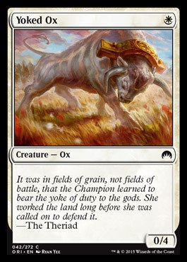 Magic The Gathering - Yoked Ox - Origins - Foil von Magic: The Gathering