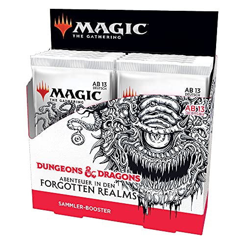 Magic the Gathering Abenteuer in den Forgotten Realms, Sammler Display, 12 Booster (Deutsche Version) von Magic The Gathering