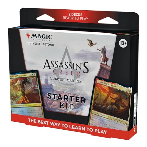 Magic: The Gathering – Assassin’s Creed – Einsteigerpaket | Lerne Magic mit 2 Assassin’s Creed Themendecks | Sammelkartenspiel für zwei Spieler ab 13 (English Version) von Magic The Gathering