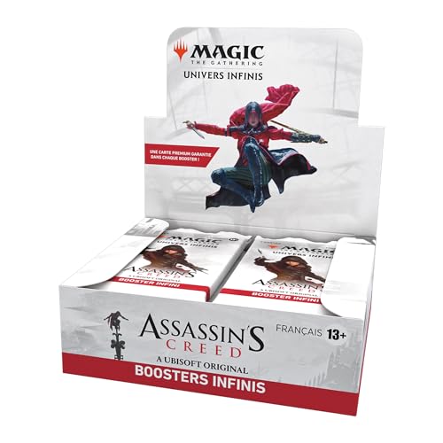 Magic: The Gathering Assassin's Creed Unendlichkeits-Booster-Box, 24 Boosterpacks von Sieben Karten (französische Version) von Magic The Gathering