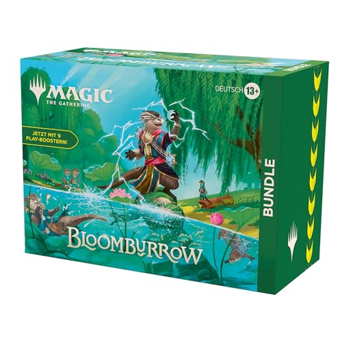 Magic: The Gathering Bloomburrow-Bundle – 9 Play-Booster, 30 Länderkarten + exklusives Zubehör (deutsche Version) von Magic The Gathering
