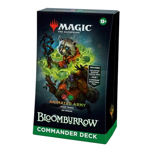 Magic: The Gathering Bloomburrow-Commander-Deck – Animierte Armee (Deck mit 100 Karten, Sammler-Booster-Probepackung mit 2 Karten + Zubehör) (English Version) von Magic The Gathering