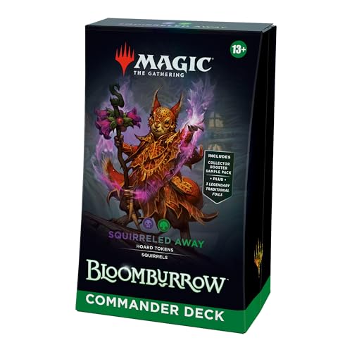Magic: The Gathering Bloomburrow-Commander-Deck – Eichhörnchen-Übermacht (Deck mit 100 Karten, Sammler-Booster-Probepackung mit 2 Karten + Zubehör) (English Version) von Magic The Gathering