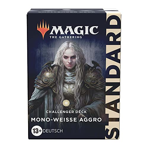 Magic: The Gathering Challenger Deck 2022 – 13Jahre+, Mono-Weiß-Aggro (Weiß) (Deutsch Version) von Magic The Gathering