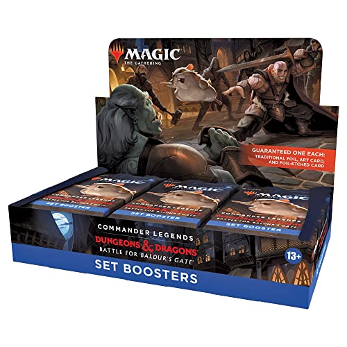 Magic The Gathering The Gathering Commander Legends: Battle for Baldur’s Gate Set Booster Box, 18 Packs (Englisch Version) D10240001 Multi von Magic The Gathering