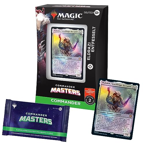 Magic: The Gathering Commander Masters Commander-Deck – Eldrazi entfesselt (Sammler-Booster-Probepackung mit 2 Karten - Deutsche Version) von Magic The Gathering