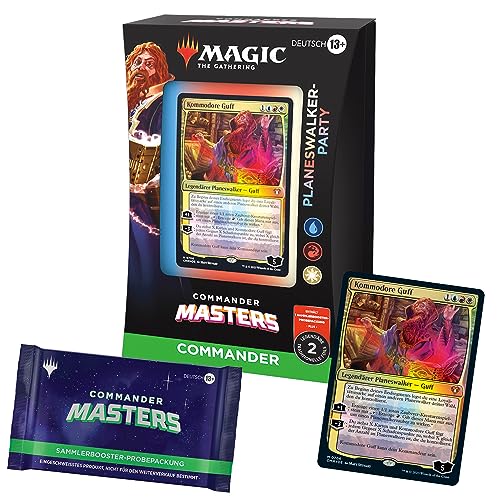Magic: The Gathering Commander Masters Commander-Deck – Planeswalker-Party (Sammler-Booster-Probepackung mit 2 Karten - Deutsche Version) von Magic The Gathering