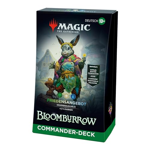 Magic: The Gathering Bloomburrow-Commander-Deck – Friedensangebot (Deck mit 100 Karten, Sammler-Booster-Probepackung mit 2 Karten + Zubehör) (deutsche Version) von Magic The Gathering