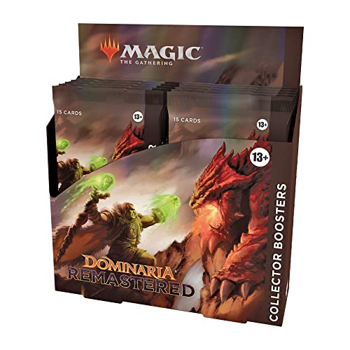 Magic: The Gathering Dominaria Remastered Collector Booster Box | 12 Packungen (180 magische Karten) von Magic The Gathering