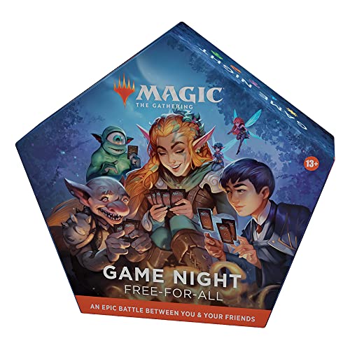 Magic the Gathering Game Night: Free-for-All 2022, Fantasy Card Game for 2–5 Players-Amazon Exclusive (Englische Version), Multi, D01510000 von Wizards of the Coast