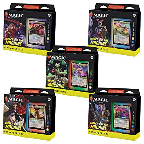 Magic: The Gathering March of the Machine Commander Deck Bundle – Includes all 5 Decks von Magic The Gathering