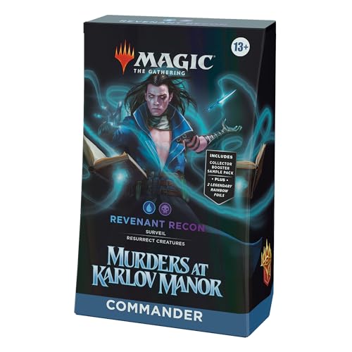 Magic: The Gathering Murders at Karlov Manor Commander Deck - Revenant Recon (100-Card Deck, 2-Card Collector Booster Sample Pack + Accessories) von Magic The Gathering