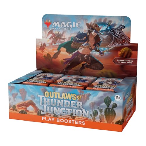 Magic The Gathering Outlaws of Thunder Junction Play Booster Box, 36 Packungen (504 Magic-Karten) von Magic The Gathering