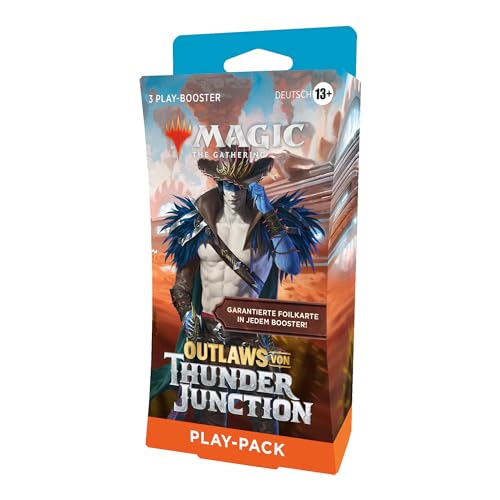 Magic: The Gathering – Outlaws von Thunder Junction Play-Booster 3er-Packung (42 Magic-Karten) (deutsche Version) von Magic The Gathering