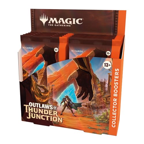 Magic: The Gathering – Outlaws von Thunder Junction Sammler-Booster-Display – 12 Booster (180 Magic-Karten) (English Version) von Magic The Gathering