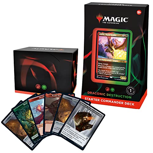 Magic: The Gathering Starter Commander Deck - Draconic Destruction (Red-Green - Englische Version) von Magic The Gathering