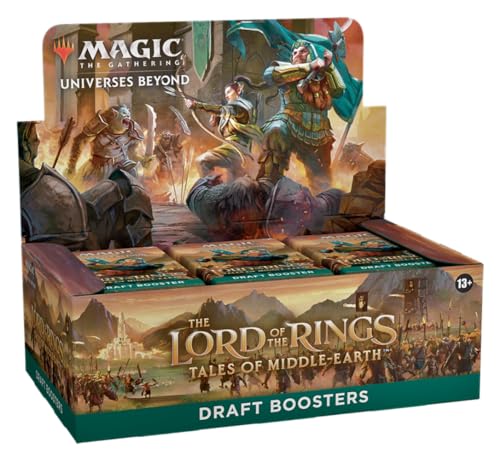 Magic: The Gathering The Lord of the Rings: Tales of Middle-earth Draft Booster Box - 36 Packs + 1 Box Topper Card (Englische Version) von Magic The Gathering