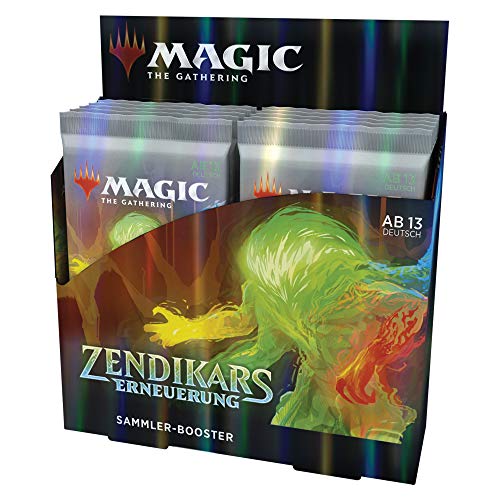 Magic: The Gathering Zendikars Erneuerung Sammler-Booster-Display, (12 Booster Packs Plus 2 Box-Topper) - Deutsche Version von Magic The Gathering
