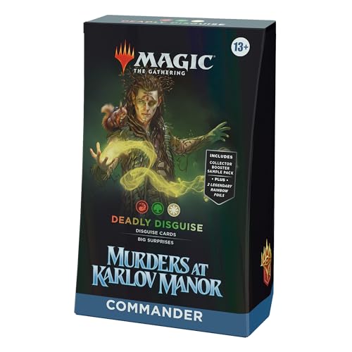 Magic: The Gathering – Mord in Karlov Manor Commander-Deck – Versteckte Drohung (Deck mit 100 Karten, Sammler-Booster-Probepackung mit 2 Karten und Zubehör) (English Version) von Magic The Gathering
