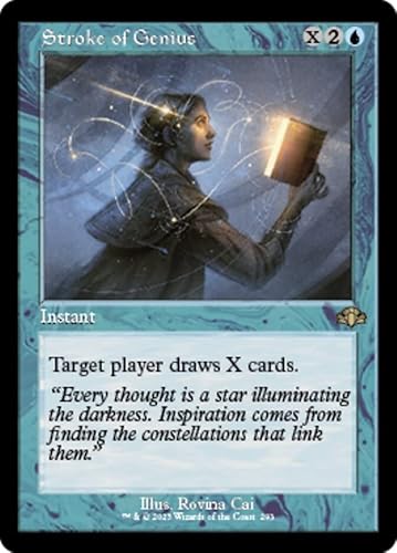 Magic: the Gathering - Stroke of Genius (293) - Retro-Rahmen - Folie - Dominaria Remastered von Magic The Gathering