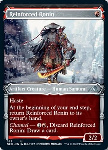 Magic: the Gathering - Verstärktes Ronin (323) - Showcase - Kamigawa: Neon Dynasty von Magic The Gathering