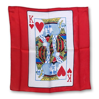 18" King of Hearts Card Silk by Magic by Gosh - Trick von Magic by Gosh