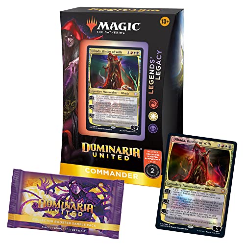 Magic: The Gathering Dominaria United Commander Deck – Legends' Legacy & Collector Booster Sample Pack (Englische Version) von Magic The Gathering