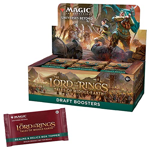 Magic: The Gathering The Lord of The Rings: Tales of Middle-Earth Draft Booster Box - 36 Packs + 1 Box Topper Card von Magic The Gathering