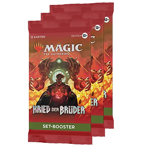 Magic: The Gathering Krieg der Brüder Set-Booster-3er-Pack (Deutsche Version) von Magic The Gathering