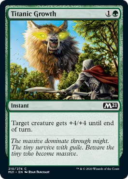 Magic: The Gathering - Titanic Growth - Core Set 2021 von Magic: The Gathering Singles