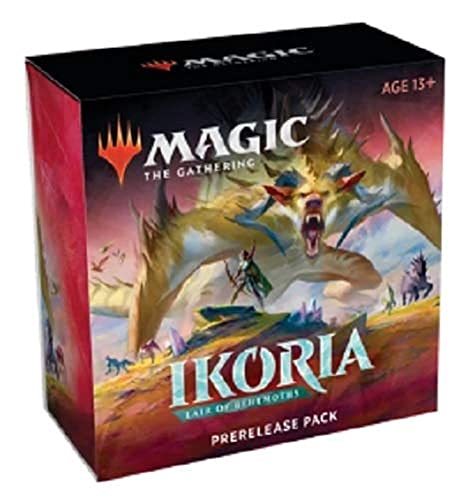 MTG Magic The Gathering Ikoria Booster Prerelease Pack Set Kit - Box of 6 Packs + More von Magic: The Gathering