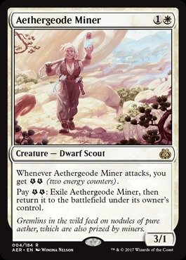 Magic The Gathering - Aethergeode Miner (004/184) - Aether Revolt - Foil von Magic: The Gathering