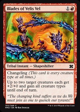 Magic The Gathering - Blades of Velis Vel (105/249) - Modern Masters 2015 - Foil von Magic: The Gathering