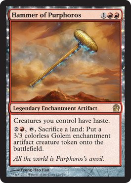 Magic The Gathering - Hammer of Purphoros (124/249) - Theros - Trading Card - Card - 1 Stück von Magic: The Gathering