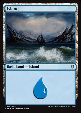 Magic The Gathering - Island (341) - Commander 2016 von Magic: The Gathering