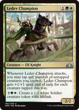 Magic The Gathering - Ledev Champion (186/259) - Guilds of Ravnica von Magic: The Gathering