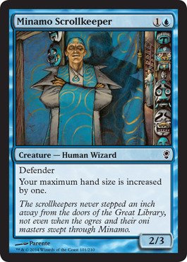 Magic The Gathering - Minamo Scrollkeeper (101/210) - Conspiracy - Foil von Magic: The Gathering