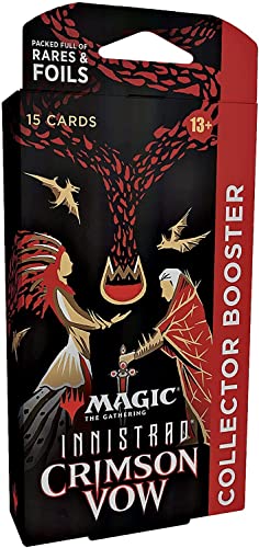 Magic the Gathering Innistrad: Blutroter Bund Sammler-Booster, 15 Magic-Karten (Englische Version) von Magic: The Gathering