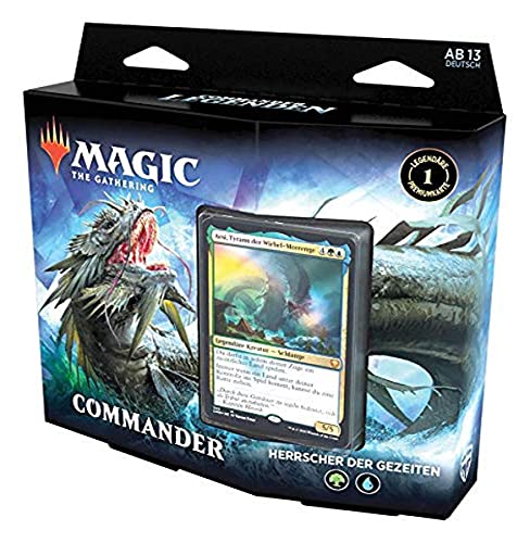 Magic: The Gathering Commander-Legenden Commander-Deck - Herrscher die Gezeiten, spielfertiges Deck mit 100 Karten Blau-Grün Magic: The Gathering Commander-Legenden Commander-Deck - Herrscher die Gezeiten, spielfertiges Deck mit 100 Karten Blau-Grün von Magic: The Gathering