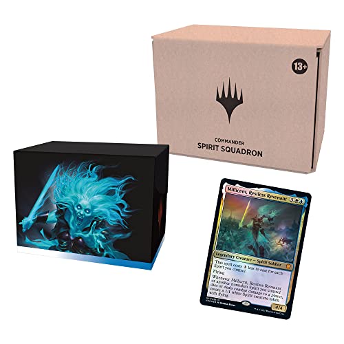 Magic: The Gathering Innistrad: Crimson Vow Commander Deck — Spirit Squadron (Weiß-Blau), Minimale Verpackungsversion von Magic: The Gathering