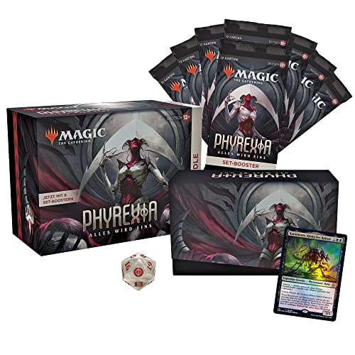 Magic: The Gathering Phyrexia: Alles Wird eins Bundle, 8 Set-Booster & Zubehör (Deutsche Version) von Magic: The Gathering