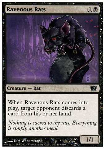 Magic: The Gathering - Ravenous Rats - Ratti Famelici - 8th Edition von Magic: The Gathering