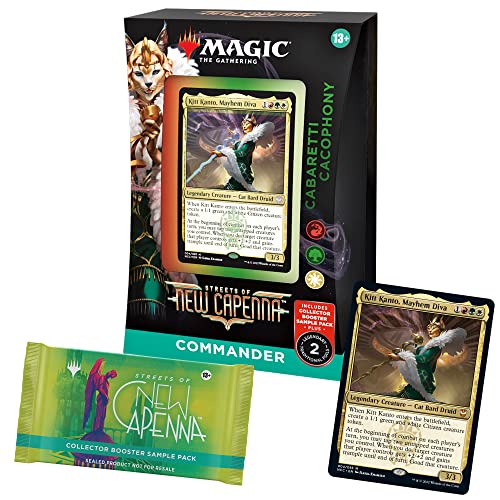 Magic: The Gathering Streets of New Capenna Commander Deck – Cabaretti Cacophony + Collector Booster Sample Pack Magic: The Gathering Streets of New Capenna Commander Deck – Cabaretti Cacophony + Collector Booster Sample Pack von Magic: The Gathering