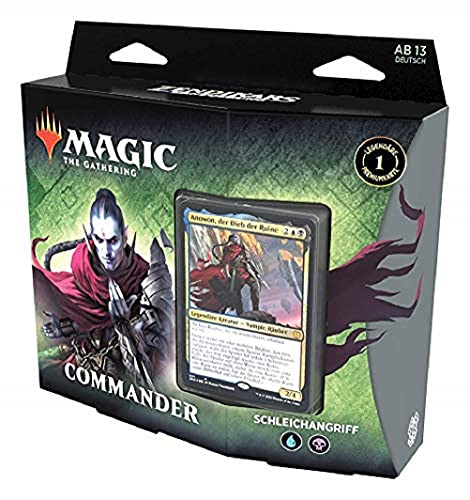 Magic: The Gathering Zendikars Erneuerung Commander-Deck – Schleichangriff, Spielbereites Deck mit 100 Karten, Blau-Schwarz Magic: The Gathering Zendikars Erneuerung Commander-Deck – Schleichangriff, Spielbereites Deck mit 100 Karten, Blau-Schwarz von Magic: The Gathering